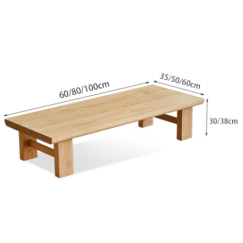 Table basse moderne style japonais compacte en bois véritable pour théière - 3