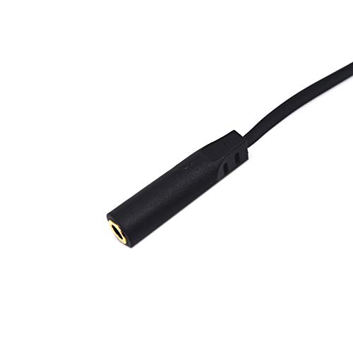 Kework 2 Pack 3.5Mm Audio Extension Flat Cable, 15Cm 90 Degree Angle 1/8" 3.5Mm Trs Male To Trs Female Stereo Jack Audio Aux Cord For Headphone, Car Stereo, Home Stereo (Am To Fm) #TOP2