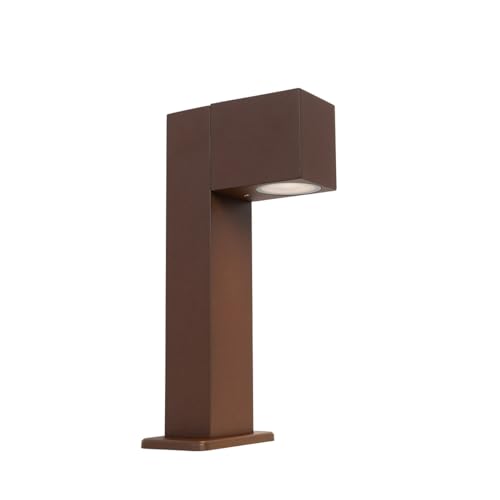 QAZQA baleno - éclairage de terrasse et d'allée de jardin - 1 lumière - L 151 mm - Brun rouille - Rustique - éclairage extérieur