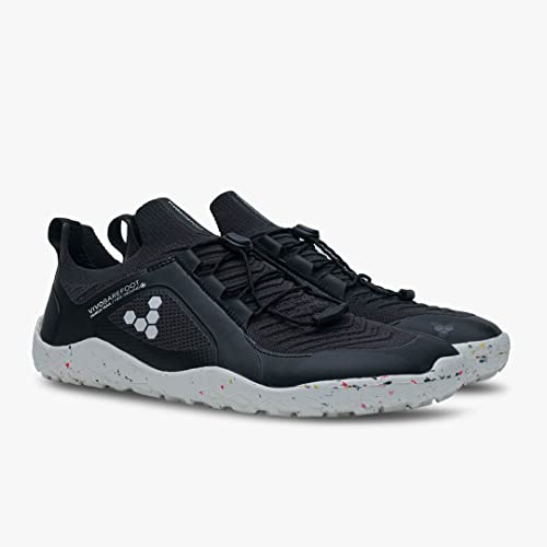 Vivobarefoot Primus Trail Knit FG Mens | Barefoot Trainers | Ultra-Lightweight Shoe | Build Strength, Balance & Mobility | Wide Fit Grounding Shoes | Flexible Obsidian/White4