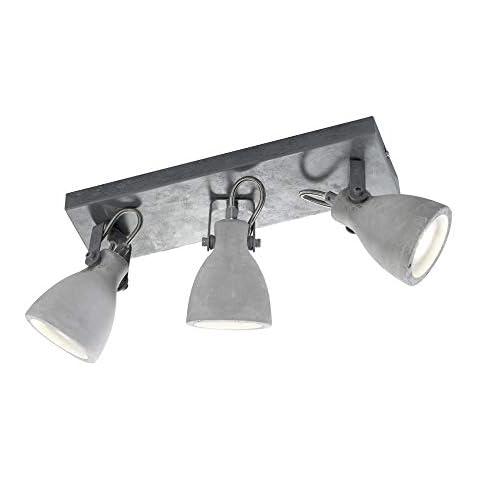 Trio Leuchten Balken Concrete 802500378, Metall, Schirm Beton, 3 x GU10, 10.0 x 35.0 x 18.0 cm Cover