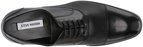 Steve Madden Men's Proctr Oxford, Black Leather, 10 | Image 4