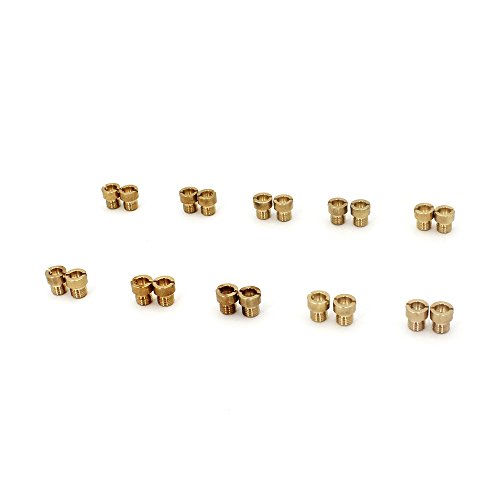 Kipa 20Pcs Carburetor Main Jet Assortment Kit For Style Aed Barry Grant Quick Fuel Demon Avenger Carburetor 1/4"-32 Unf Unified Fine Thread 2Pcs Per 60# 61# 62# 63# 64# 65# 66# 67# 68# 69# #TOP5