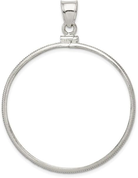 Sterling silver coin bezel for 1 Oz American Eagle gold coin - 1 oz Krugerrand gold coin