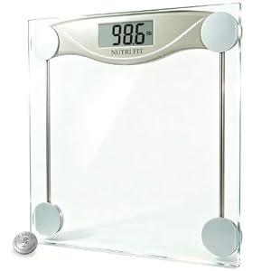 NUTRI FIT Digital Bathroom Scale for Body Weight Precision Weighing Scale