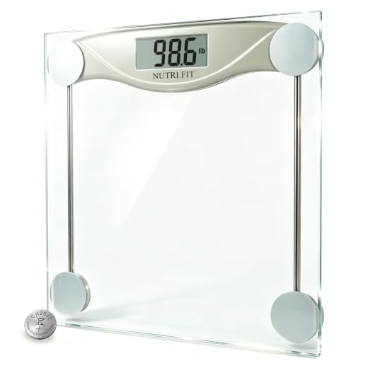 NUTRI FIT Digital Bathroom Scale for Body Weight Precision Weighing Scale