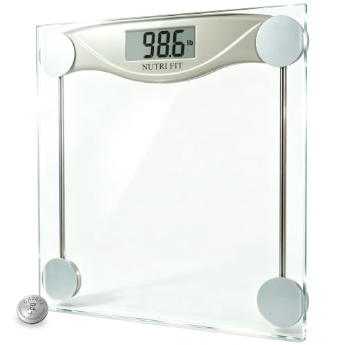 NUTRI FIT Digital Bathroom Scale for Body Weight Precision Weighing Scale