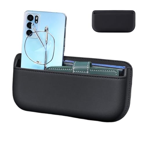 Ihdjasg Organizador De Bolsillo para Automóvil,Funda para Gafas De Sol De Piel De PU Autoadhesiva para Coche - Porta Gafas para Artículos Pequeños Tarjetas Teléfonos Móviles Coche SUV Sedán