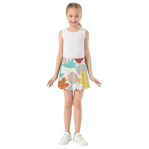 Girls Athletic Skirt with Built-in Shorts Flowy Little Girls Golf Skirt Cheer Skirts with Pockets3