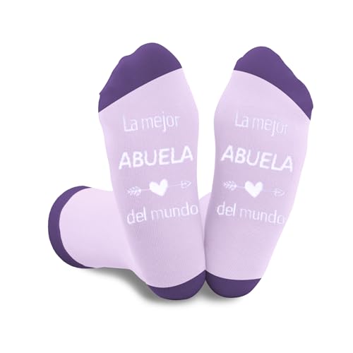 QONCV Regalo Abuela Navidad, Regalos para Abuela Abuelas Abuelita Abuelos Calcetines...