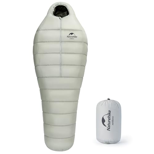 Naturehike Saco de dormir ultraligero de plumón para 4 estaciones, saco de dormir con plumón de...