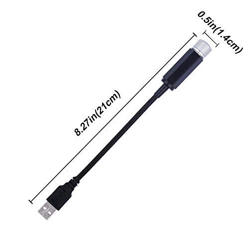 Auto Oprema ® USB Star Projector Night Light, Interior Car Lights, Bending Freely Portable Atmospheres Decoration for Car, Ceiling, Bedroom, Party