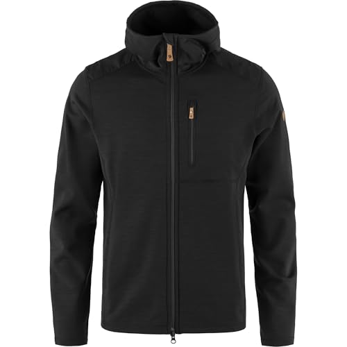 Image of Fjallraven Keb Fleece Men's Hooded Jacket - Insulated Fleece, Breathable Warmth, Durable Construction - Hiking, Trekking
