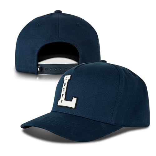 Image of Lucky Brand Snapback Hat | Adjustable | Baseball Cap | Retro | American Heritage | 5 Panel Design | Cotton Canvas