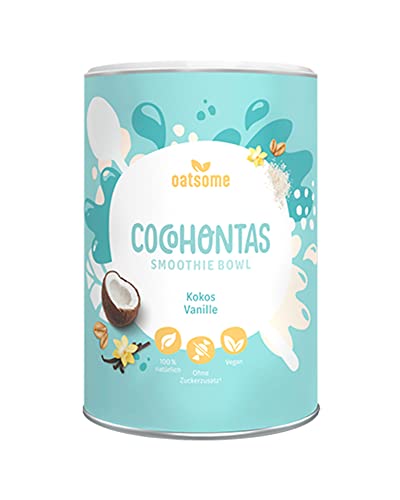 OATSOME® Cocohontas | Smoothie Bowl Mit Kokos & Vanille | 100% Natürlich, Vegan & Ohne Zuckerzusatz + Zusatzstoffe | Einfache Zubereitung | Frühstück | Superfoods | Gefriertrocknung | 400g Cover