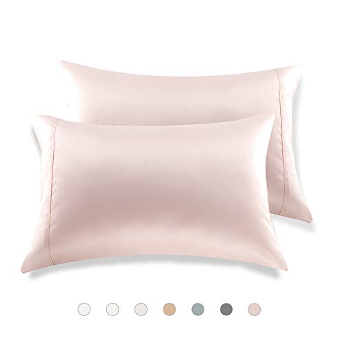 MEILA Silky Satin Pillowcase for Hair and Skin, Ultra-Soft Washed Silk Pillow Cases