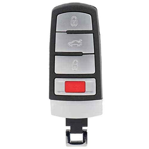SELEAD Flip Key Fob 4 Buttons Keyless Entry Remote fit for 2006-2012Volkswagen Passat CC Antitheft Keyless Entry Systems NBG009066T 1pc US Stock