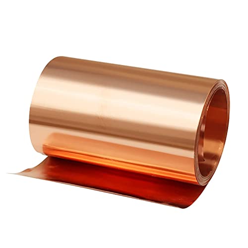 Mssoomm Pure Copper Sheet Thin Cu Metal Foil Roll 0.3Mm X 50Mm X 1000Mm, 99.9% Pure Copper 1Pcs #TOP1