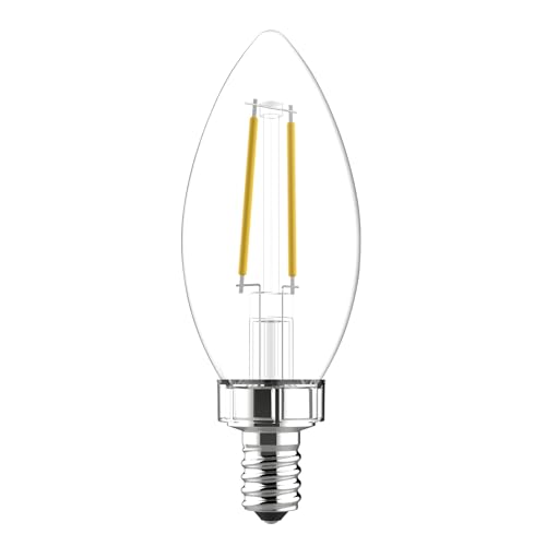 GE Relax LED Light Bulbs, Candle Light, Soft White, 40 Watts, Clear Decorative B11 Bulbs, Small Base (8 Pack) - image 6