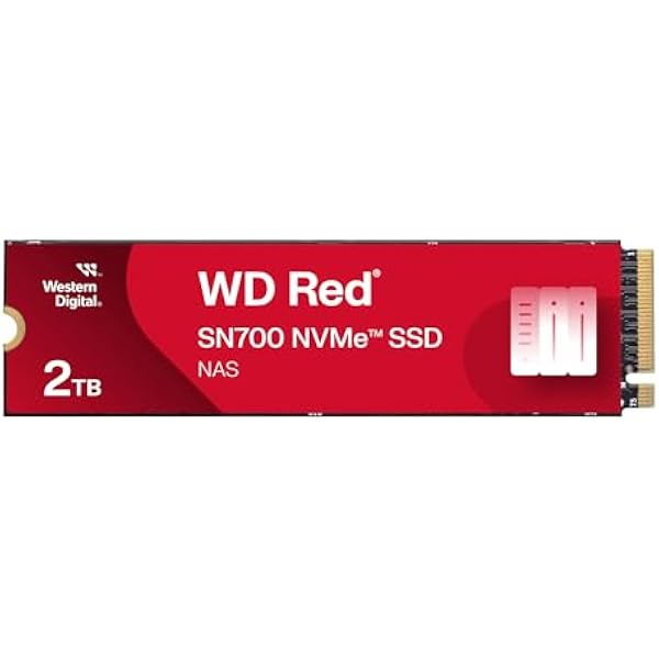 WD Red SN700 2TB NVMe SSD for NAS devices, with robust system responsiveness and exceptional I/O performance