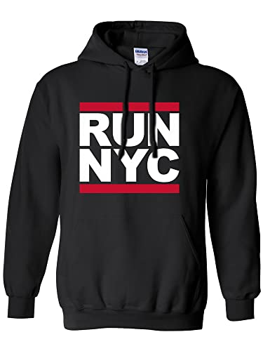 zerogravitee RUN NYC Hooded Sweatshirt in Black