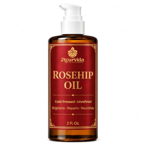 Image of Rosehip Oil for Face & Skin | Cold Pressed Rosehip Seed Oil for Glowing Skin, Brightening Dark Spots Acne Scars & Pigmentation - 60 ml