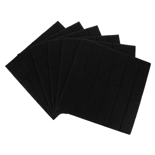 Tableros de reducción de ruido 6 piezas paneles acústicos de fieltro de fibra de poliéster para grabación miniatura 1