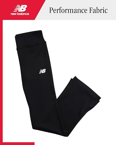 New Balance Girls Leggings - Bell Bottom High Waisted Flare Leggings for Girls - Wide Leg Yoga Pants for Kids Workout3