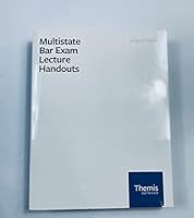 Multistate Bar Exam MBE Lecture Handouts. Themis Bar Review. 2020 Edition 1949634574 Book Cover