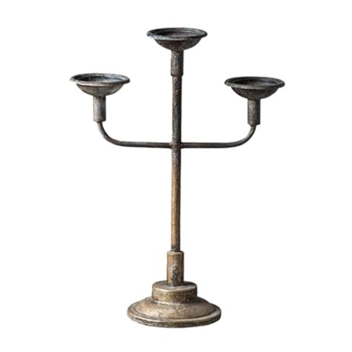 Candelabra 3 Arms Candelabra Metal Candle Stand Wedding Candelabra Decorative Candle Holders Nostalgic Charm Home Decor