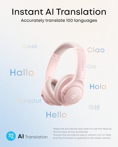 soundcore by Anker Q20i Hybrid Active Noise Cancelling Headphones | Wireless Over-Ear Bluetooth, 40H Long ANC Playtime, Hi-Res Audio, Big Bass, Customize via an App, Transparency Mode - View 7