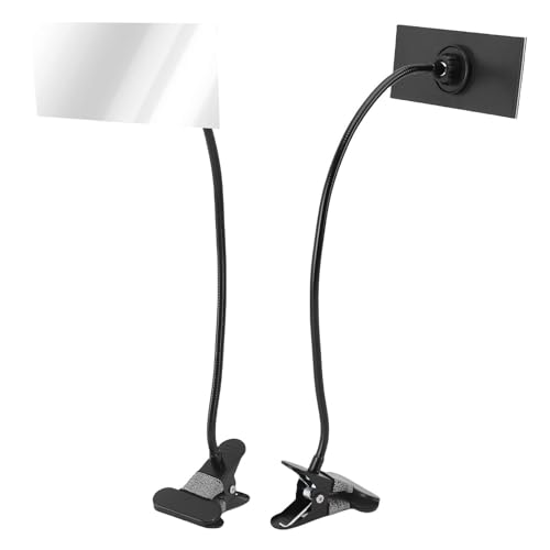 Espejo de seguridad con abrazadera convexo rectangular para PC escritorios y cubículos 3
