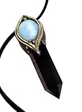 Sophias Dreaming | The Shield, Empath Protection Necklace | Moonstone and Black Obsidian Stone | Spiritual Psychic Protection Amulet for Evil Eye | Healing Crystals Jewelry (Obsidian Moonstone A)