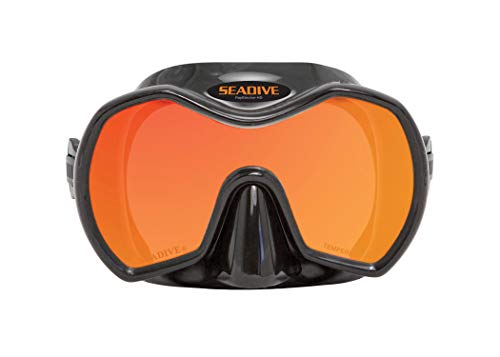 SeaDive Frameless Monarch Rayblocker-HD w/Anti-Fog Scuba/Spearfishing Dive Mask (SDM980BKSFL) by SeaDive