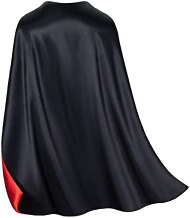 Bosvin Kids Superhero Capes and Mask - Black Super Hero Cape for Halloween, Boys Girls Christmas, Birthday Parties (Black) — view 5