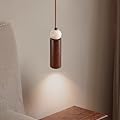 Japanese Pendant Lights Wabi-Sabi Natural Stone Hanging Lamp Living Dining Room Table Kitchen Island Round Modern Wood Grain Shade Chandelier Bedroom Bedside Pendant Lamps