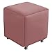 HHWEA Sedia Cubo 5 in 1, Sgabelli Impilabili, Panca Quadrata in Pelle, Sgabello con Ruote per Soggiorno, Sala da Pranzo,F-36 * 36cm