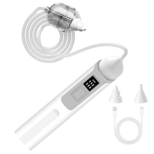 Aspirador nasal para niños - 500 mAh aspira moco eléctrico portátil | Aspirador nasal eléctrico para recién nacido | Aspirador nasal para recién nacido | Aspira-moco práctico y delicado para viaje