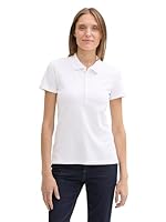 TOM TAILOR Damen Piqueé Polo Shirt,20000 - White, L