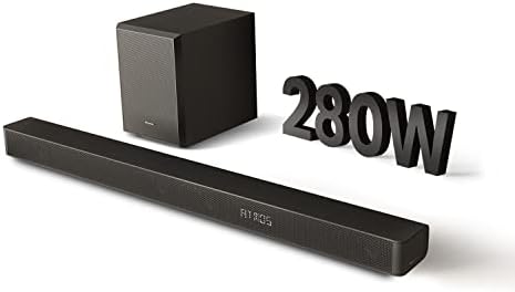 Hisense AX3100G Soundbar z 280 W, 5 głośników i subwoofera 6.5, Dolby Atmos, DTS Virtual X, Bluetooth 5.0, EZ Play