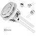 Dual Flush Toilet Water Tank Button - 38mm Round Valve Push Button for Bathroom Parts,1pc