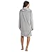 Softies Ultra Soft Snuggle Lounger with Cowl Neck and Kangaroo Pocket, Lightweight & Stretchy Velour Fabric, Gray, L/XL