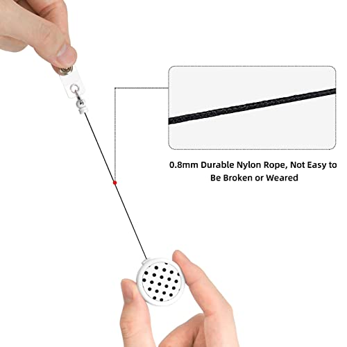 Polka Dot Printed Retractable Badge Holders Carabiner Badge Holder Retractable Keychain Badge Reel Â€“ Badge Clip With 22.8 Inches Pull Cord #TOP4