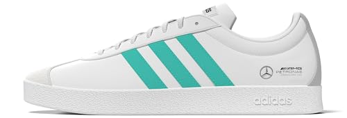 Image of adidas Mens Mercedes Amg Petronas Formula One Team Vl Lace Up Sneakers Shoes Casual - Green, White