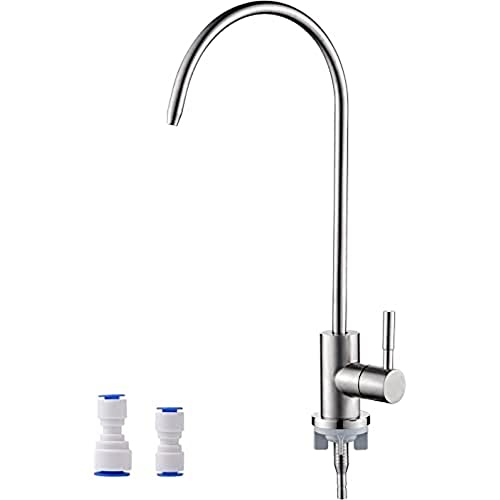 Ibergrif M22301A Mikser zlewozmywakowy, Kuchnia dotknij do stali nierdzewnej, obrotowa 360 °, odwrócona osmoza Kran z 4 Dotknij Adapter