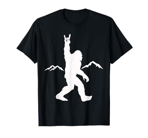 Rock On Bigfoot Funny Bigfoot Rock and Roll pour les croyants T-Shirt