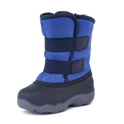 ICEFACE Snow Boots for Kid Winter Boots Waterproof Outdoor Keep Feet Warm and Dry Faux Fur Lined boot, Perfect for Snowy Adventures for Toddler/Little Boys and Girls