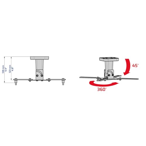 Support vidéoprojecteur Meliconi Pro 100 évite les vibrations d'image - 2