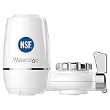 Waterdrop WD-FC-03 NSF Certified Faucet Filter, 320-Gallon Carbon Block Faucet Filter System, Tap Water Filter, Reduces Bad Taste & Up to 93% of Chlorine-Fits Standard Faucets(1 Filter Included)