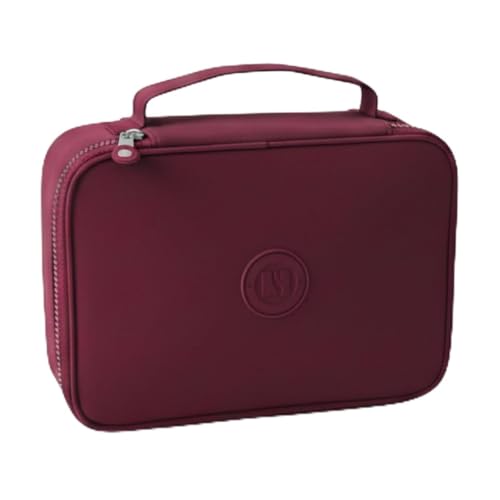 Estojo Escolar Feminino Masculino Organizador 2 Compartimentos Box Grande 100 Lápis (Roxo)